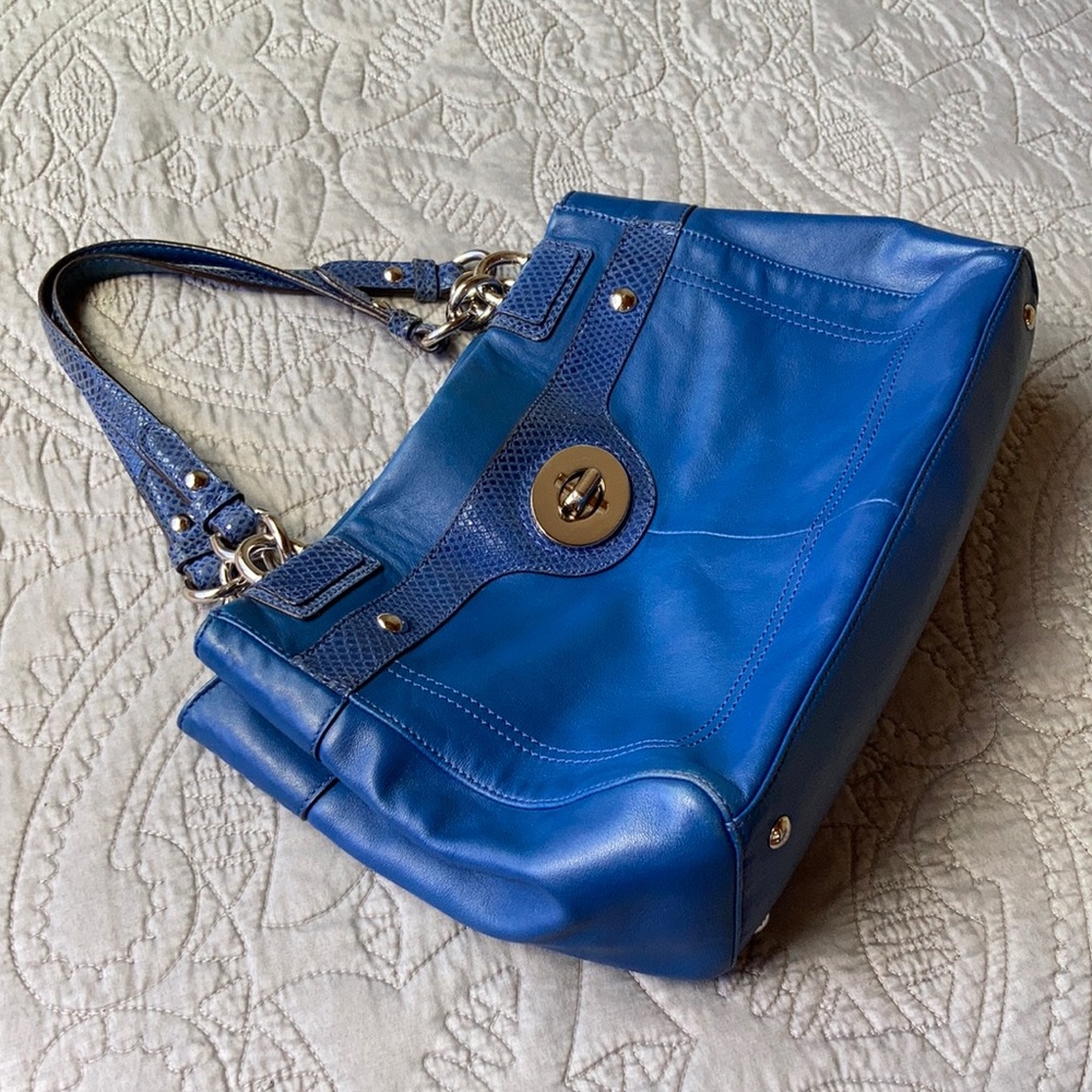 Royal Blue Penelope COACH Handbag Purse